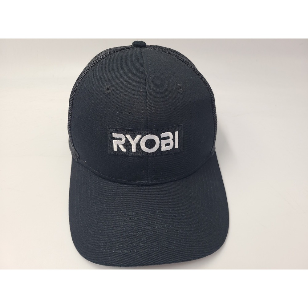 Ryobi Tools Mesh Trucker Snapback Hat Cap Construction Dad Men Women Black White